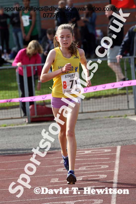 Girls under-15s, Northern Road Relays, Blackpool. Photo: David T. Hewitson/Sports for All Pics